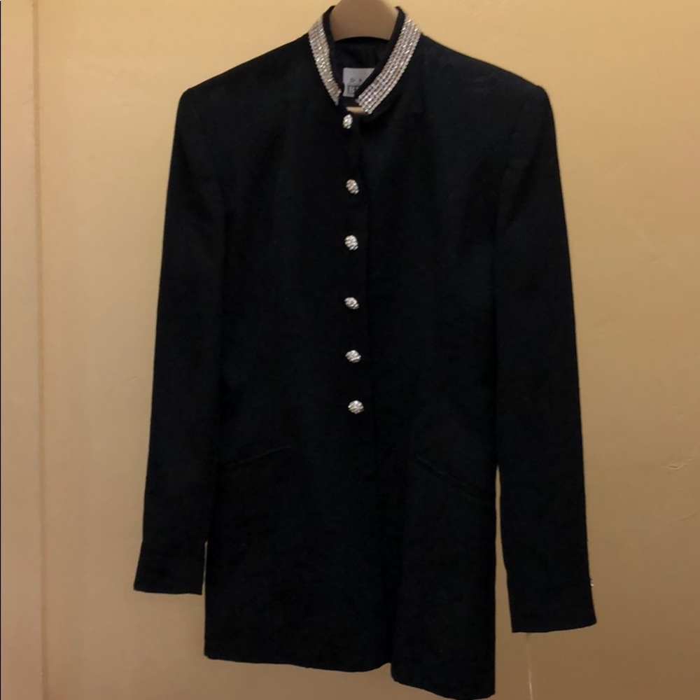 DAVID BIJOUX NEW Classic Rhinestone Jacket BLAZER